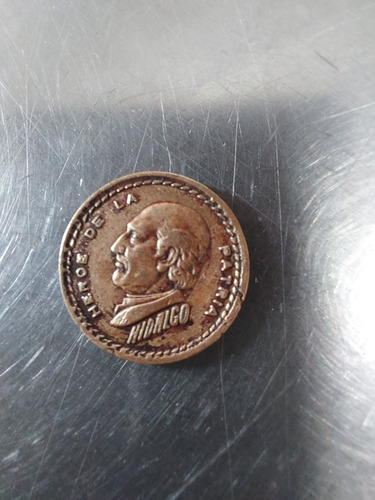 Imagen 2 de 2 de Medalla Antigua Heroe De La Patria Hidalgo
