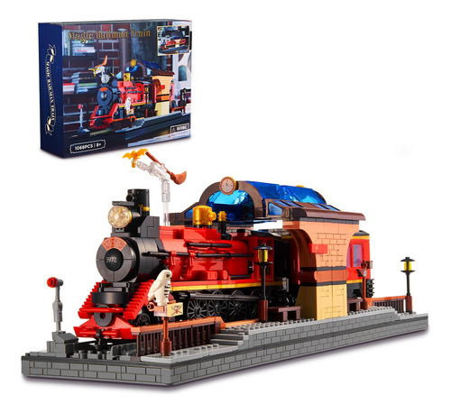 Walarlo Ideas 2 En 1 Harry Train & Bookshelf Building Set, J