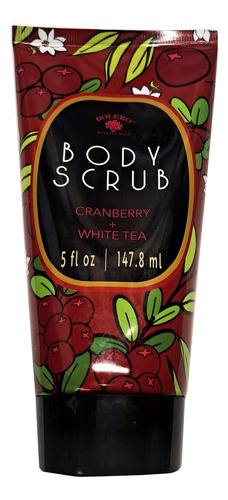 Bolero Body Scrub Cranberry & White Tea 5 Fl Oz, 5.0 fl Oz