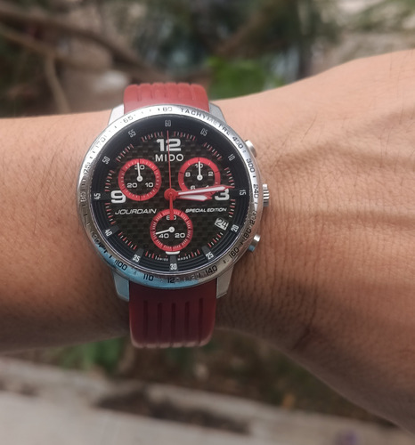 Reloj Mido. No Tissot, Seiko. Citizen. Vino Acero Negro Tipo Fibra De Carbono