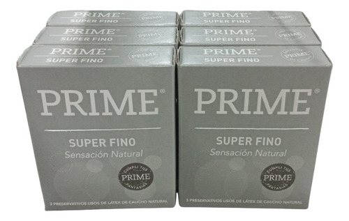 Preservativo Prime Super Fino Caja X 18 Unidades - 6x3