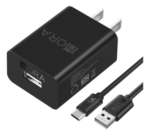 1Hora Cargador GAR080 USB-C Color Negro