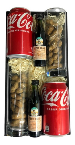 Kit Fernet Branca 50ml X2 + Vasos + Coca + Mani Perez Tienda