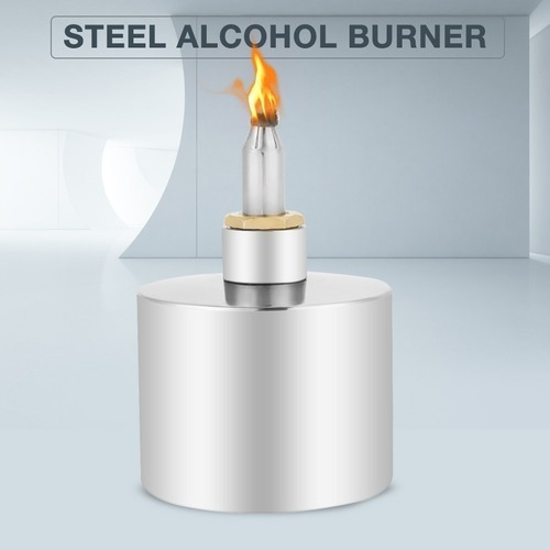 Imagen 4 de 10 de Lámpara De Alcohol De Acero 200 Ml Importada