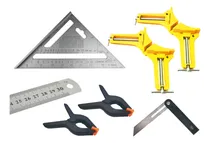 Comprar Kit Carpintería Escuadras Prensas Regla