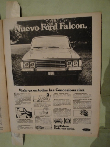 Publicidad Ford Falcon Año 1972