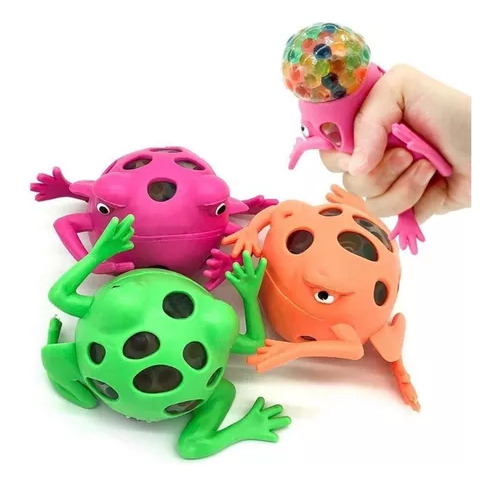 Set 4 Squishy Dinossaurus Stress Ball Splash De Apertar Bola