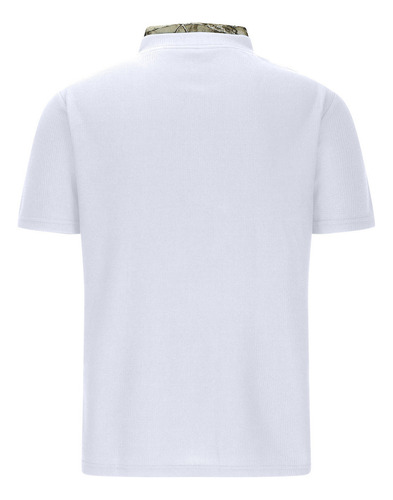 Camiseta Básica Casual Para Hombre Con Cuello Alto Y Cuello
