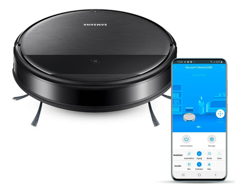 Aspiradora Robot Samsung Trapeadora Powerbot  Wi-fi Black 