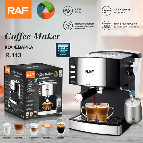 Cafetera Automática Raf Cafe Expreso 1.6l 850w Hlc Home