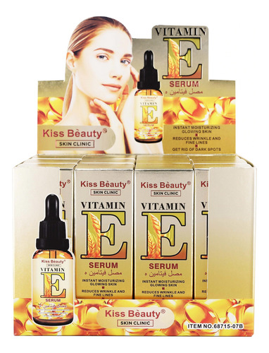 Serum Facial De Vitamina E - Kiss Beauty Skin Clinic 30ml Normal Día/noche