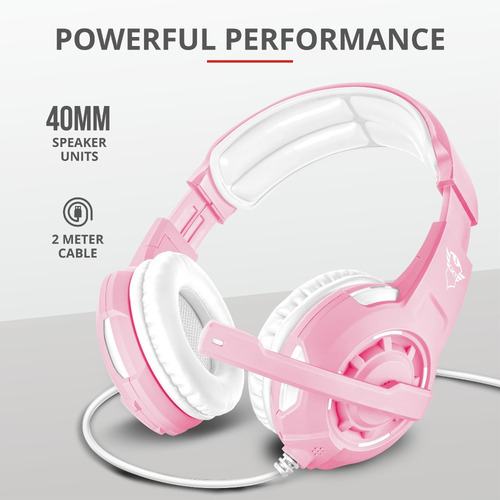 Imagen 6 de 11 de Audífonos gamer Trust Radius GXT 310 pink