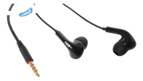 Fone De Ouvido Estéreo Intra Auricular Com Microfone Cor Preto
