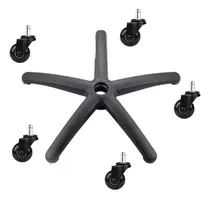 Comprar Base Silla Giratoria Nylon Pesado C\u002Fruedas De 2  Silicona 