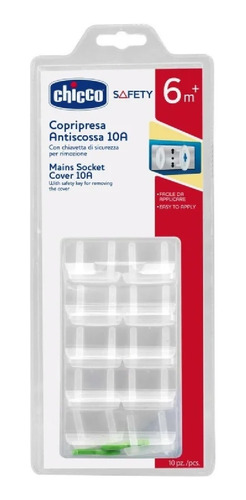 Protetor De Tomadas Kit Com 10 Unidades Chicco Safety