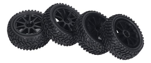 Ruedas Hexagonales Y Neumáticos De 12 Mm, 4 Unidades, Ruedas
