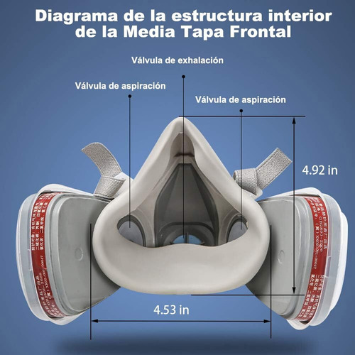 Mascarilla Respiratoria Reutilizable Con Gafas De Seguridad