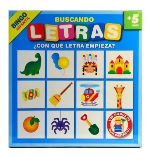 Juego De Mesa Bingo Infantil Buscando Letras