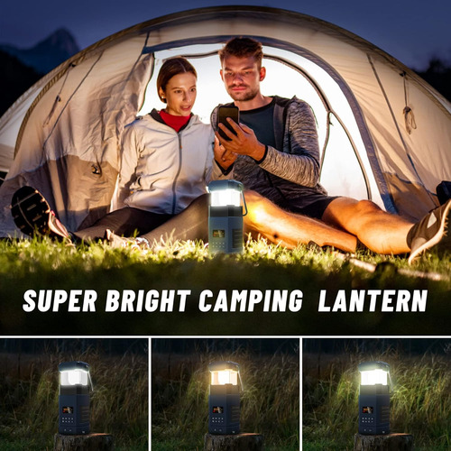 Linterna Led Ipx5 Emergencia Con Altavoz Bluetooth Y Radio N