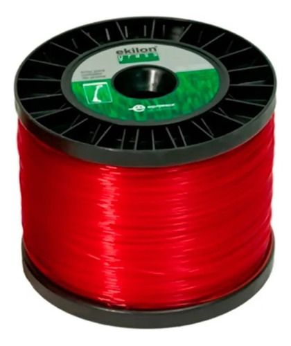 Fio Nylon Redondo Roçadeira Grama Ekilon - 1,8 Mm 170 Metros Cor Vermelho