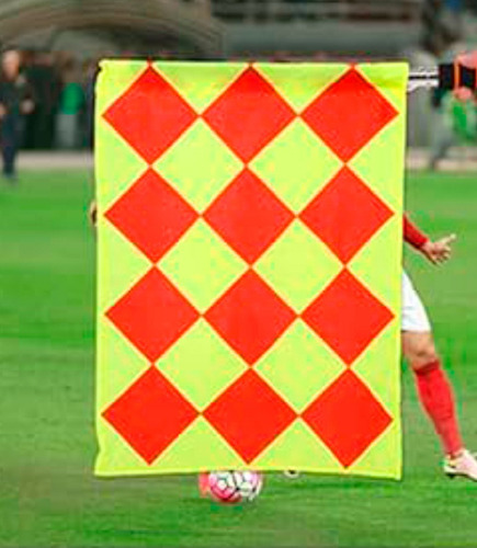 Bandeira Xadrez De Auxiliar Juiz Bandeirinha 1 Par Já