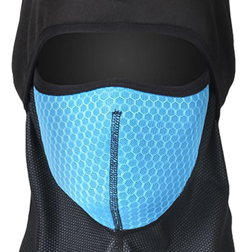 Invierno Ciclismo Máscara Facial A Prueba De Viento Azul