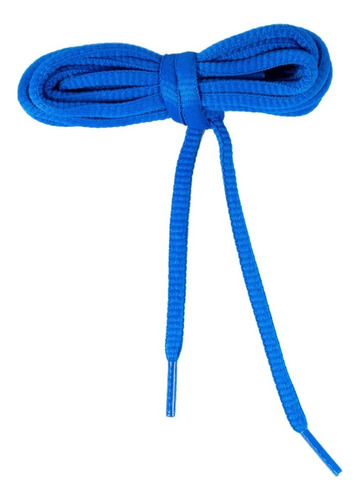 Agujetas Semi Planas Para Calzado 120 Cm Color Azul Rey