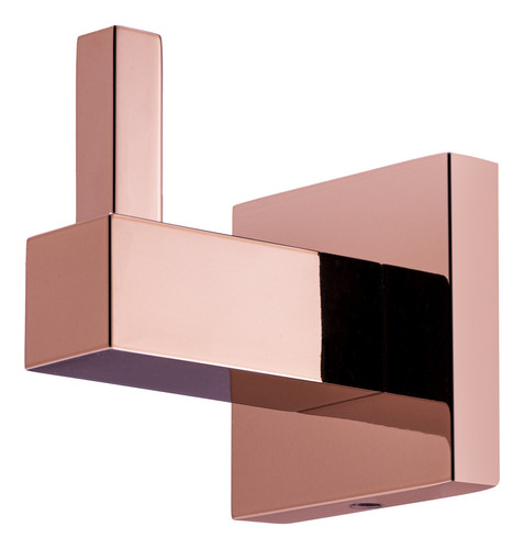 Cabide Luxo Para Banheiro Quadrado Rose Gold