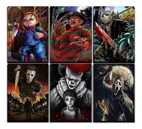 6 Set Pintura De Diamantes Película De Terror Jack Y Witch-8