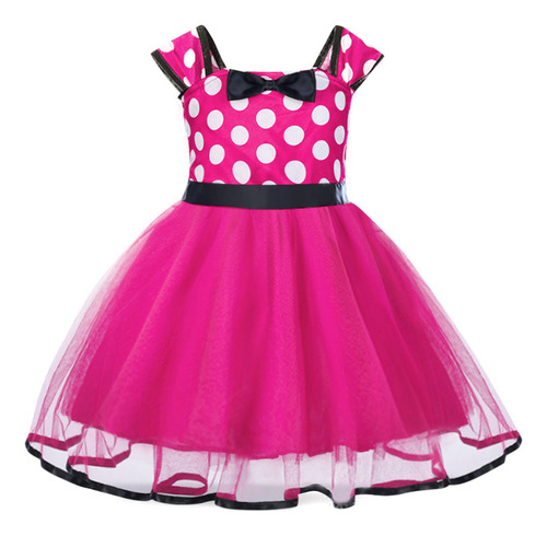 Vestido De Lunares Performance Minnie Mouse Para Niños