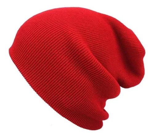 Gorros Para Hombre Y Mujer Beanie Tejido En Hilo Rojo Unisex