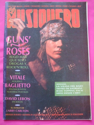 El Musiquero N° 63 Gun´s Roses, Baglieto, David Lebon