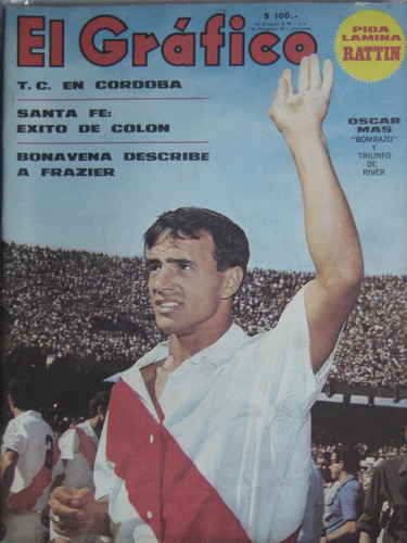 El Grafico Año 1968 Con Colon 3 Velez 1  En 3 Paginas