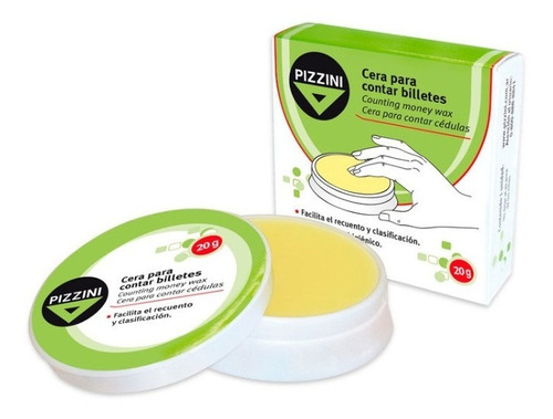 Cera Pizzini Para Contar Billetes Dactilar Antibacterial 