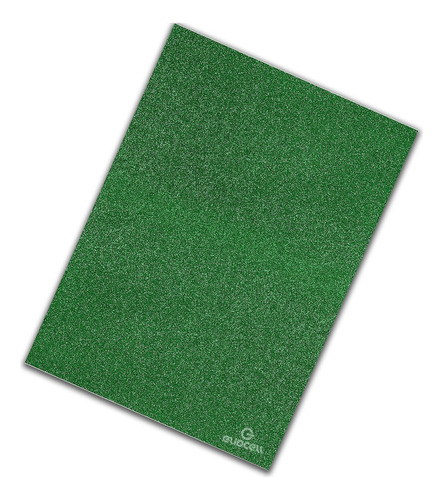 Plancha Goma Eva Glitter 40x60 Cm Color Verde Oscuro