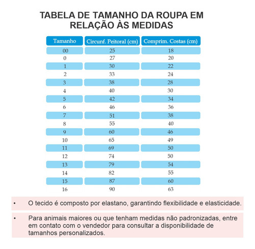 Roupa Para Cachorro Com Proteção Solar Uv 50+ Tam. 11 Ao 16
