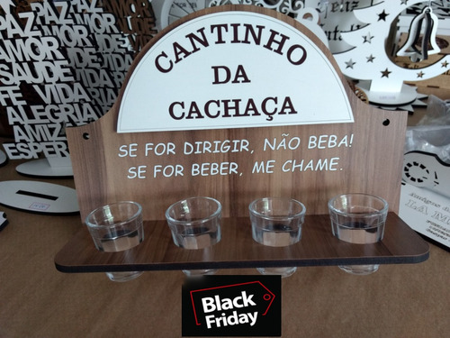 Placa Cantinho Da Cachaça Rústico