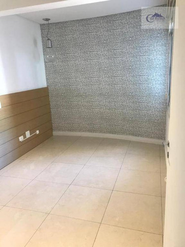 Apartamento Com 3 Dormitórios, Sendo 1 Suíte, À Venda, 110 M² Por R$ 850.000 - Jardim - Santo André/sp - Ap3494