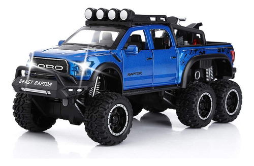 Coche De Juguete Sasbsc, Ford F-150 Raptor, Escala 1/24 [s]