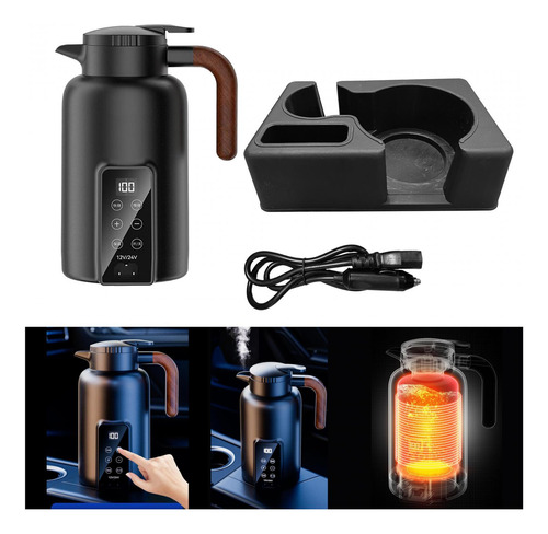 Caldera De Calefacción Automática De La Taza De La Negro