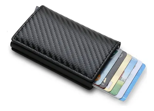 Tarjetero Billetera Elegante Unisex Triple Pliegue Rfid