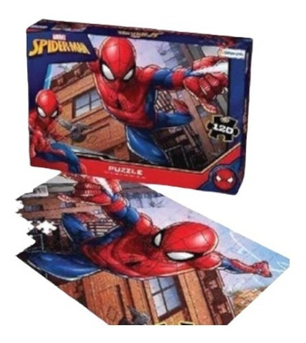 Rompecabezas Spider-man Puzzle 120 Pzs Tapimovil 