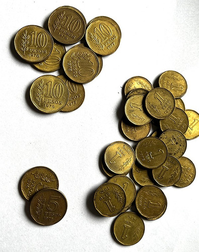 Lote 41 Monedas Rep. Argentina - 1,5,10 Pesos -1974 A 1978