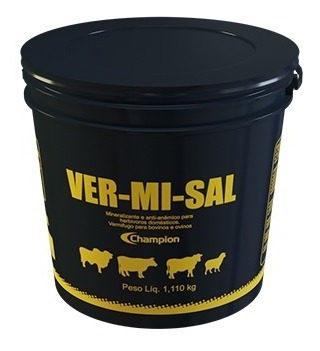 Imagem 2 de 5 de Ver-mi-sal 1,110 Kg - Champion Saúde Animal