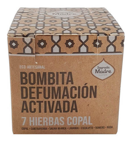 Bombitas Defumación Activada Sagrada Madre Caja 8 Bombitas Fragancia 7 Hierbas