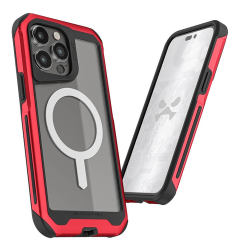 Funda Ghostek Atomic Para iPhone 14 Pro Max Aluminio Tra Roj