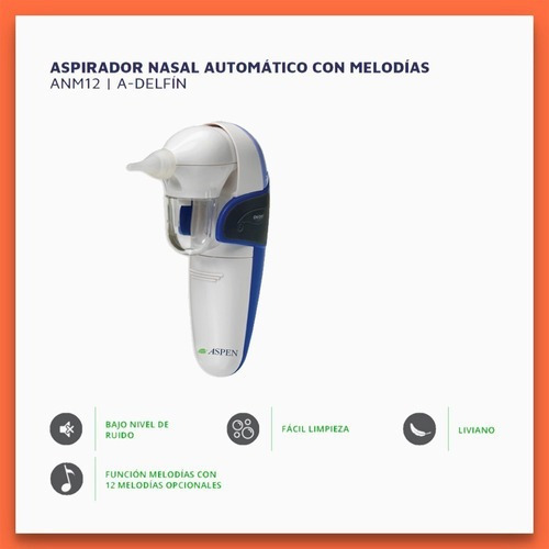 Aspen Aspirador Nasal Saca Moco Automatico Anm12 Color Blanco