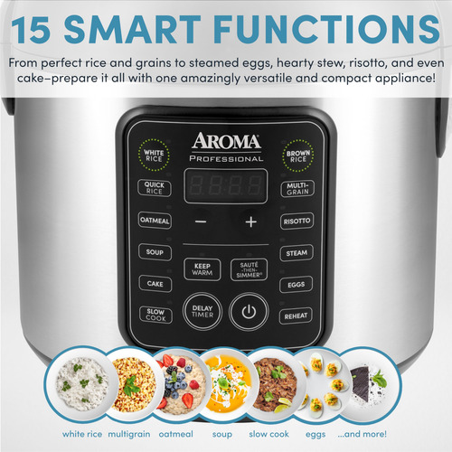 Hervidor De Arroz Y Cereales Aroma Housewares Arc-5200sb 202