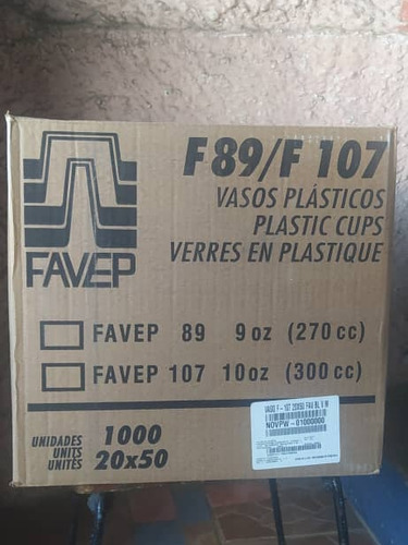 Favep Vasos Desechables 107/10 Oz