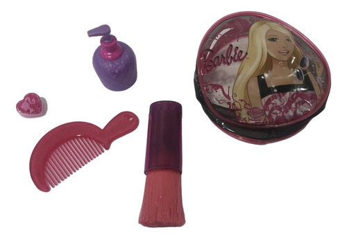 Cartuchera De Maquillaje De Barbie Varios Accesorios